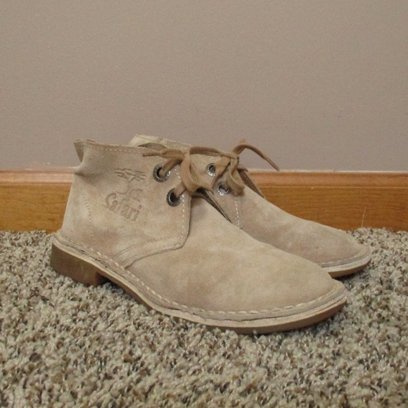 Bata Safari Chukka Boots‎ Suede Leather Men's 5 Tan Lace Up - Picture 8 of 16